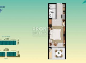 Apartamento · 31m² · 1 Quarto · 1 Vaga · Beach Class Wave - Avenida Beira Mar, nº 0. Carneiros, Tamandaré PE. Bloco BL 04, Unidade 216.