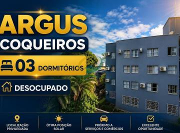Apartamento · 70m² · 3 Quartos · 1 Vaga · RESIDENCIAL ARGUS - 03 DORMITÓRIOS - Apartamento em Coqueiros, Florianópolis/SC