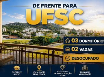Apartamento · 79m² · 3 Quartos · 2 Vagas · FRENTE PARA UFSC - 03 DORMITÓRIOS sendo 1 suite + 02 VAGA - FRENTE UFSC - Pantanal - INFRAESTRUTURA