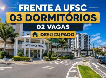 Apartamento · 77m² · 3 Quartos · 2 Vagas · ATHENAS PARK - 03 DORMITÓRIOS sendo 1 suite + 02 VAGA - FRENTE UFSC - Pantanal - INFRAESTRUTURA Comp