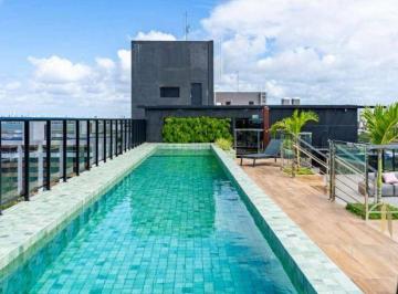 Piscina · Flat com 1 dormitório à venda, 24 m² - Ponta de Campina - Cabedelo/PB