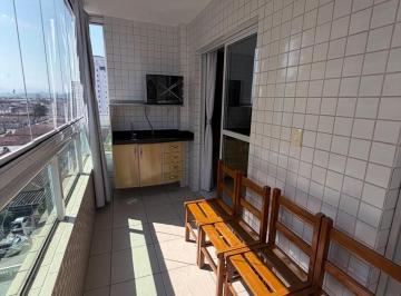 Apartamento · 62m² · 2 Quartos · 1 Vaga · 2 Dormitórios com Suíte, Mobiliado, Lazer Completo na Guilhermina - Praia Grande/SP
