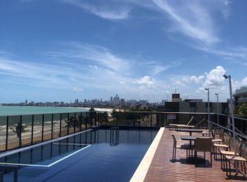 Apartamento de 2 quartos, Cabedelo · Exc: Apto mobiliado 60m2 beira mar 2qtos 1ste elevador piscina laser cobertura vista mar Panorâmica