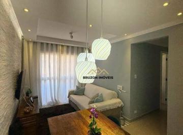 Sala de estar · APARTAMENTO À VENDA, 2 QUARTOS, 58 M², R$ 373.000,00, CONDOMÍNIO ALPES DE CAJAMAR, JARDIM ADELAIDE -