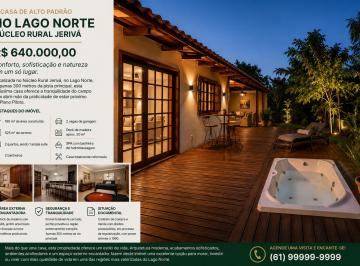 Casa de 2 quartos, Brasília · Casa de Alto Padrão no Lago Norte | SPA, Deck e 525 m² de Terreno | R$ 690 Mil
