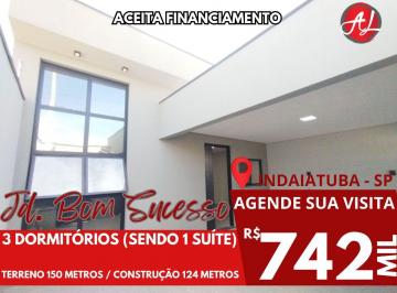 Casa de 3 quartos, Indaiatuba · Casa Nova - Pronta Para Morar Com 3 Dormitórios (1 Suíte) - Indaiatuba - SP!