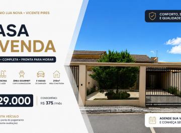 Casa de 3 quartos, Vicente Pires · Casa Alto Padrão em Vicente Pires | 3 Quartos | Piscina | Condomínio Fechado | R$ 929 Mil