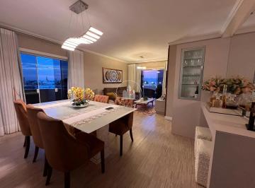Apartamento · 161m² · 3 Quartos · 2 Vagas · Cobertura no Balneário Estreito vista Panorâmica