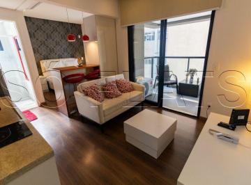 Apartamento · 27m² · 1 Quarto · 1 Vaga · Residencial para locação no Jardins próximo da Av 9 de Julho e Shopping Pamplona.