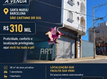 Apartamento · 38m² · 1 Quarto · Apartamento Residencial 1 Dorm em São Caetano do Sul (Santa Maria)