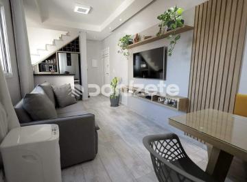 Apartamento · 89m² · 2 Quartos · 1 Vaga · Cobertura à venda em Santo André (Vila Valparaíso) – 2 dorms, 1 vaga, 2 banheiros