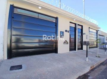 Casa · 80m² · 2 Quartos · 2 Vagas · Casa para alugar, 2 quartos, Laranjeiras - Uberlândia/MG - Rotina Imobiliária