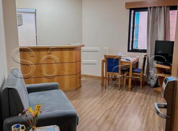 Apartamento · 31m² · 1 Quarto · 1 Vaga · Flat Hampton Park, disponível para locação com 31m², 1 dormitório e 1 vaga.