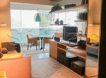 Apartamento · 40m² · 1 Quarto · 1 Vaga · Studio para locação mobiliado com Varanda e Vaga no Summit Pinheiros, próx. Estação e Faria Lima.