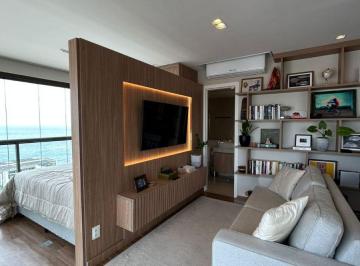 Apartamento de 1 quarto, Salvador · LINDO STUDIO MOBILIADO E VISTA MAR NO BARRA PREMIUM