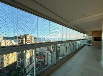 Apartamento · 190m² · 3 Quartos · 3 Vagas · Apartamento 3 Suítes para Alugar no Embaré em Santos