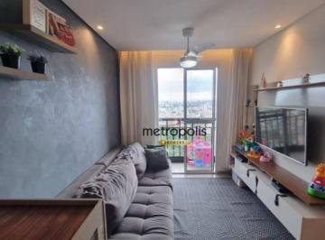 Sala · Apartamento com 3 dormitórios à venda, 59 m² por R$ 430.000,00 - Parque Erasmo Assunção - Santo Andr