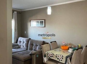 Sala · Apartamento com 2 dormitórios à venda, 69 m² por R$ 370.000,00 - Vila Guarani - Santo André/SP