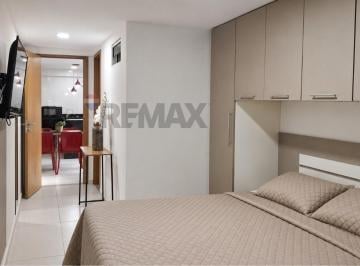 Apartamento · 34m² · 1 Quarto · 1 Vaga · Flat mobiliado para aluguel anual, 33,9m² na beira-mar de Tambaú | João Pessoa – PB