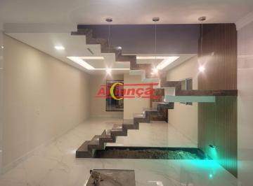 Casa · 125m² · 3 Quartos · 2 Vagas · : Sobrado com 3 dormitórios à venda, 134 m² por R$ Jardim São Francisco - Guarulhos/SP Sobrado com