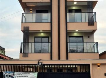 Casa · 89m² · 3 Quartos · 1 Vaga · Sobrado novo em condomínio fechado, 3 dormitórios com 89,10 M² em Praia Grande, Ocian, 500 metros da