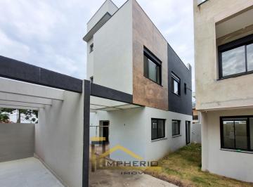 Fachada · Casa em Condomínio à Venda em Curitiba-PR, Bairro Uberaba: 3 Quartos, 1 Suíte, 3 Salas, 1 Vaga de Ga