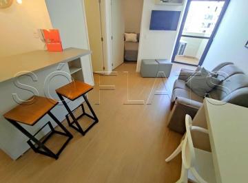 Apartamento · 30m² · 1 Quarto · 1 Vaga · Flat estilo residence com mobilia completa e com cozinha em Moema, ao lado Shopping Ibirapuera.