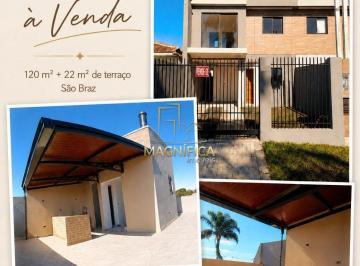 Casa · 120m² · 3 Quartos · 2 Vagas · Sobrado Novo | 3 Quartos | Suíte | Terraço Gourmet