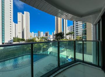 Apartamento · 4 Quartos · 2 Vagas · Apartamento para locação no Edifício Chance's Village, em Boa Viagem – 4 quartos, 3 suítes e varanda