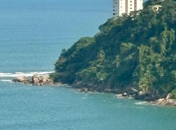 Apartamento de 1 quarto, São Vicente · Apartamento no 14º andar com vista permanente para o mar | Ilha Porchat | 1 dormitório
