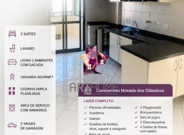 Apartamento · 143m² · 3 Quartos · 2 Vagas · Apartamento 3 suítes com varanda gourmet e 2 vagas — Vila Assunção, Santo André