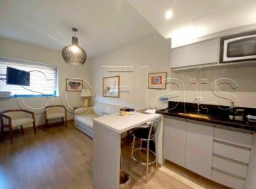 Apartamento · 29m² · 1 Quarto · 1 Vaga · Flat mobiliado no Jardim Paulista com 1 dormitório entre Paulista e Ibirapuera