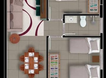 Apartamento · 51m² · 2 Quartos · 1 Vaga · APARTAMENTO COM 51,01 m² - JARDIM INDEPENDENCIA - SAO VICENTE SP