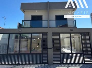 Casa · 54m² · 2 Quartos · 1 Vaga · Sobrado NOVO com 2 dormitórios, Vila Tupi em Praia Grande. R$ 360.000,00 A VISTA, FINANCIADO OU PARC