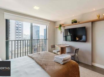 Apartamento · 24m² · 1 Quarto · Studio de alto padrão construtivo mobiliado no bairro Moinhos de Vento, planta d