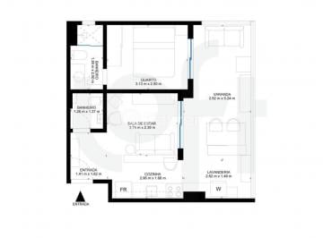 floorplan.jpg · Apartamento, 1 dormitórios, 35 m², em Campos Elíseos