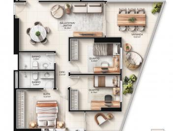 Apartamento · 100m² · 3 Quartos · 2 Vagas · Imóvel de 100.03m² à venda em Vila Velha, Jockey de Itaparica - Oportunidade no Kalea Residence