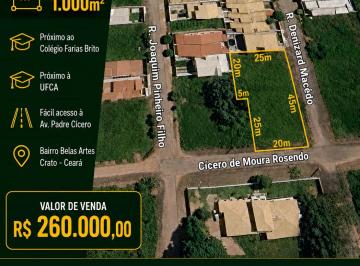 Terreno , Crato · OPORTUNIDADE IMPERDÍVEL – TERRENO DE ESQUINA À VENDA NO BAIRRO SÃO JOSÉ | CRATO/CE
