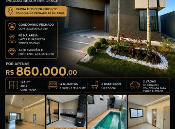 Casa de 3 quartos, Aracaju · Casa no Padang Beach Residence - Barra dos Coqueiros