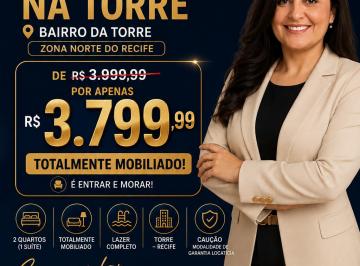 Apartamento de 2 quartos, Recife · ALugo apartamento mobiliado na Torre- 2 qts sendo 1 suíte- excelete apt