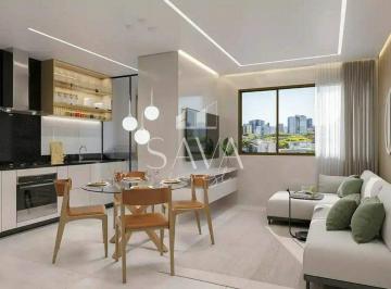 Sala de estar e cozinha · Apartamento à venda com 64,18 m² no Funcionários
