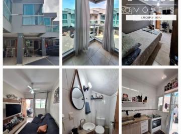 Casa · 73m² · 2 Quartos · 1 Vaga · Sobrado em condominio 2 dormitórios com sacada, 73 M² em Praia Grande, Tude Bastos, 1000 metros da p