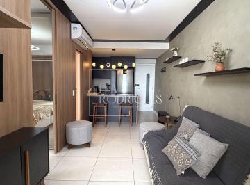 Apartamento · 49m² · 1 Quarto · 1 Vaga · Apartamento de 1/4 com lavabo e varanda na Graça-Barra