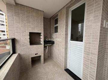 Apartamento · 71m² · 2 Quartos · 1 Vaga · Apartamento à venda na Guilhermina, Praia Grande | 2 dormitórios (1 suíte), varanda gourmet e 1 vaga