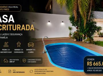 Casa de 3 quartos, Vicente Pires · Casa Escriturada à Venda no Condomínio Vila Real em Vicente Pires | 3 Quartos | Piscina | 400 m²