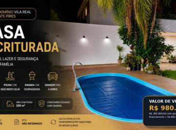 Casa de 3 quartos, Vicente Pires · Casa Escriturada à Venda no Condomínio Vila Real em Vicente Pires | 3 Quartos | Piscina | 400 m².