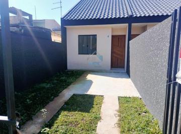 Foto 01 · Casas com ático, três quartos à venda na região do Tatuquara, próximo à Rua Marcos Bertoldi.