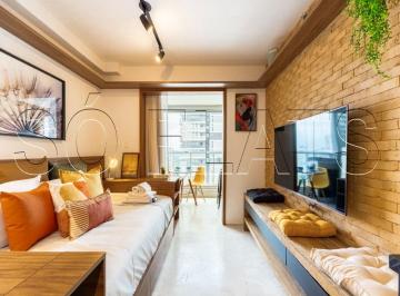 Apartamento · 24m² · 1 Quarto · 1 Vaga · Studio mobiliado à venda em Pinheiros perto do Metrô Faria Lima com vaga