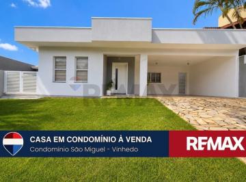 Casa · 243m² · 3 Quartos · 4 Vagas · Casa térrea com 3 suítes para venda no Condomínio São Miguel - Vinhedo/SP