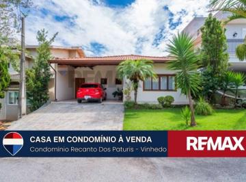 Casa · 220m² · 3 Quartos · 2 Vagas · Casa térrea à venda com 3 dormitórios, sendo 2 suítes, no Condomínio Recanto dos Paturis, em VInhedo